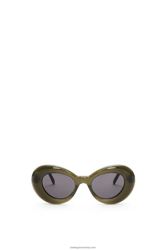 Loewe γυναίκες φτερά γυαλιά ηλίου σε οξικό RZR0J1435 νερό πράσινο