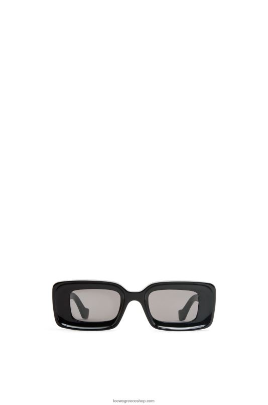 Loewe γυναίκες ορθογώνια γυαλιά ηλίου σε acetate RZR0J1426 μαύρος