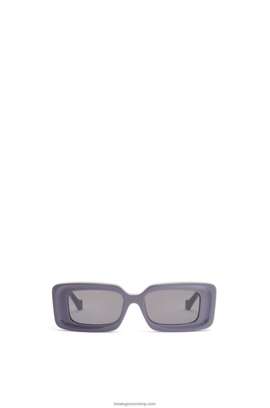 Loewe γυναίκες ορθογώνια γυαλιά ηλίου σε acetate RZR0J1477 σκονισμένη πασχαλιά