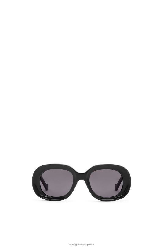 Loewe γυναίκες οβάλ γυαλιά ηλίου σε acetate RZR0J1482 μαύρος