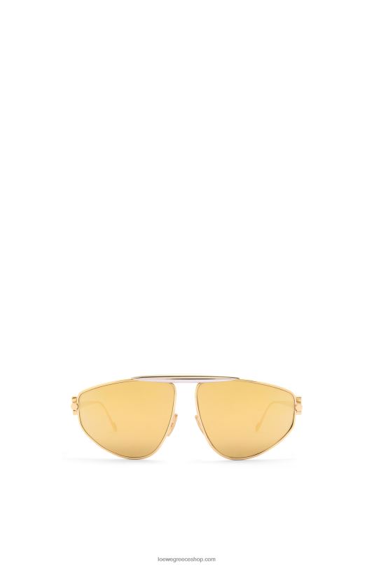 Loewe γυναίκες σπόιλερ νέα γυαλιά ηλίου aviator από μέταλλο RZR0J1450 χρυσό πολυτονικό