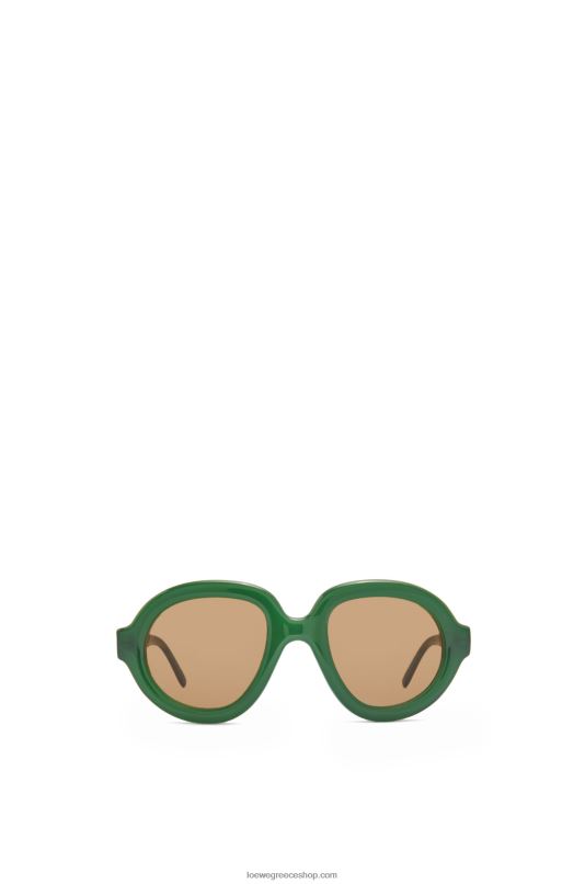 Loewe γυναίκες aviator γυαλιά ηλίου σε acetate RZR0J1488 πράσινο ss23