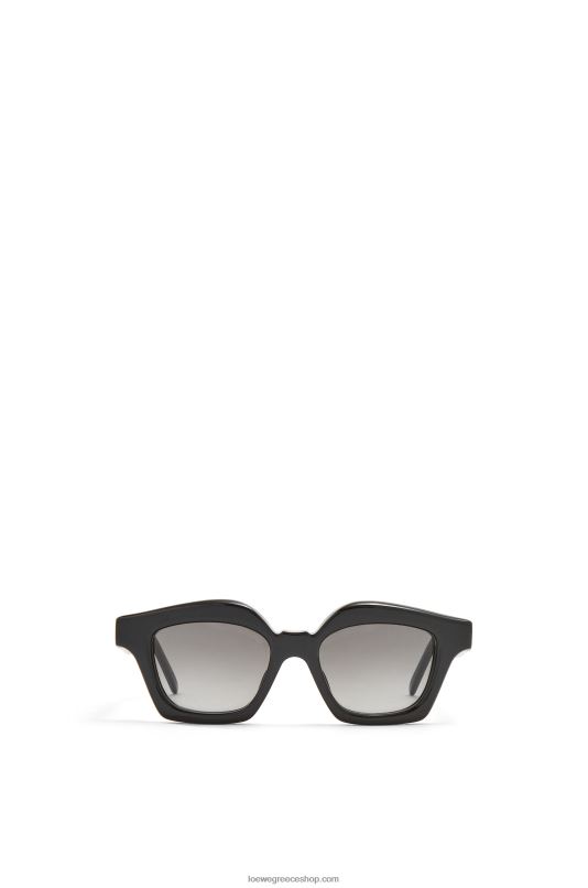 Loewe γυναίκες μικρά γυαλιά ηλίου browline σε acetate RZR0J1483 γυαλιστερό μαύρο