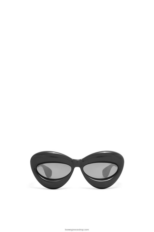 Loewe γυναίκες φουσκωμένα γυαλιά ηλίου cateye σε νάιλον RZR0J1423 μαύρος