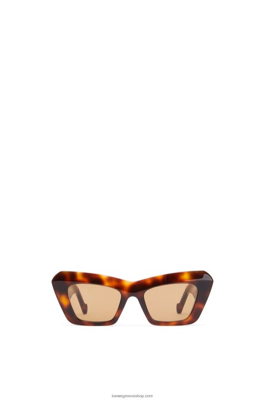 Loewe γυναίκες γυαλιά ηλίου cateye σε acetate RZR0J1480 καφέ Αβάνα