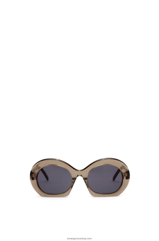 Loewe γυναίκες γυαλιά ηλίου half moon σε acetate RZR0J1497 χακί πράσινο