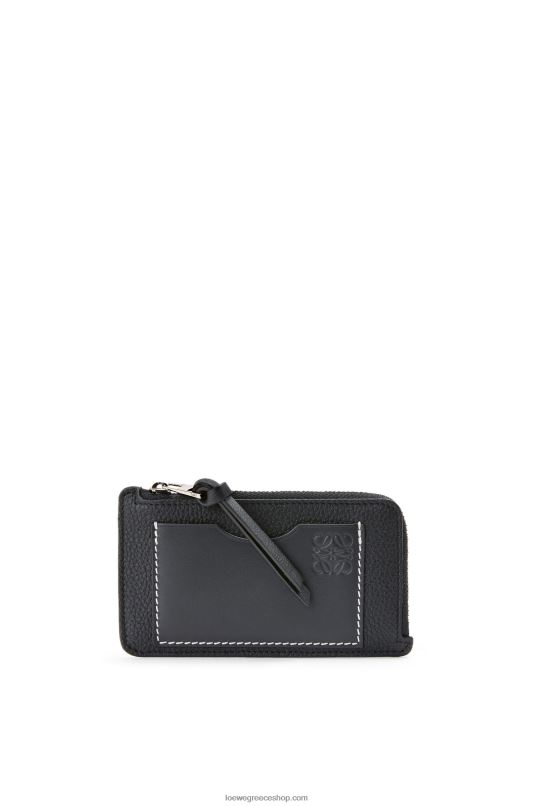 Loewe γυναίκες Θήκη για κέρματα από δέρμα μοσχαριού με μαλακό κόκκο RZR0J1339 μαύρος