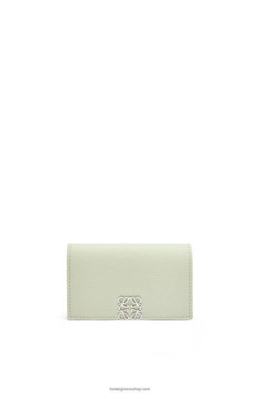 Loewe γυναίκες κάτοχος επαγγελματικής κάρτας αναγράμματος από δέρμα μοσχαριού με βότσαλο RZR0J1350 ελαφριά σελαντόνα