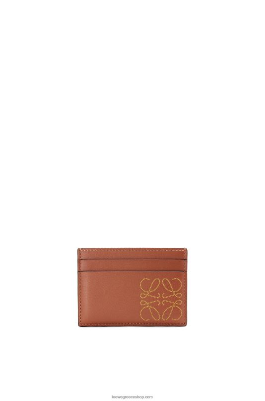 Loewe γυναίκες μάρκας απλή κάτοχος κάρτας RZR0J1388 μαύρισμα/ώχρα