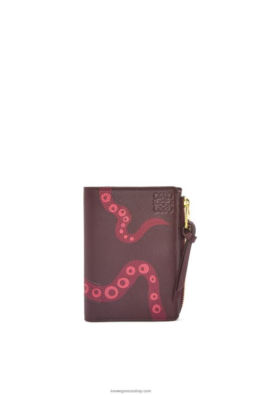 Loewe γυναίκες Πορτοφόλι χταπόδι με φερμουάρ σε κλασικό δέρμα μοσχαριού RZR0J1303 κλαδεύω