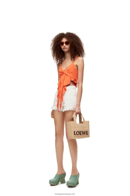 Loewe γυναίκες διπλή στρώση πάνω σε βισκόζη RZR0J869 έντονο πορτοκαλί