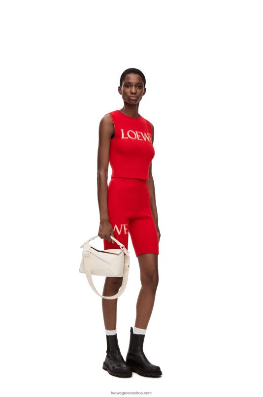 Loewe γυναίκες φανελάκι από μαλλί RZR0J908 το κόκκινο