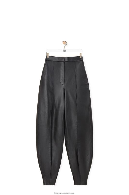 Loewe γυναίκες μπαλόνι παντελόνι σε νάπα RZR0J1139 μαύρος