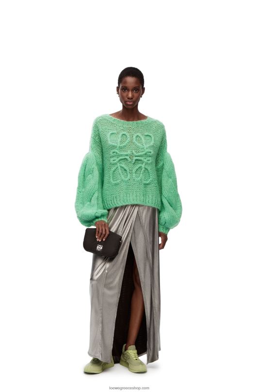 Loewe γυναίκες πουλόβερ anagram σε μοχέρ RZR0J966 νερό πράσινο
