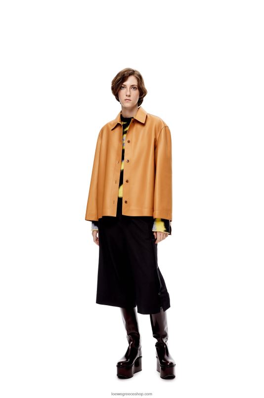 Loewe γυναίκες πουκάμισο χιτώνα σε νάπα RZR0J937 ζεστή έρημος