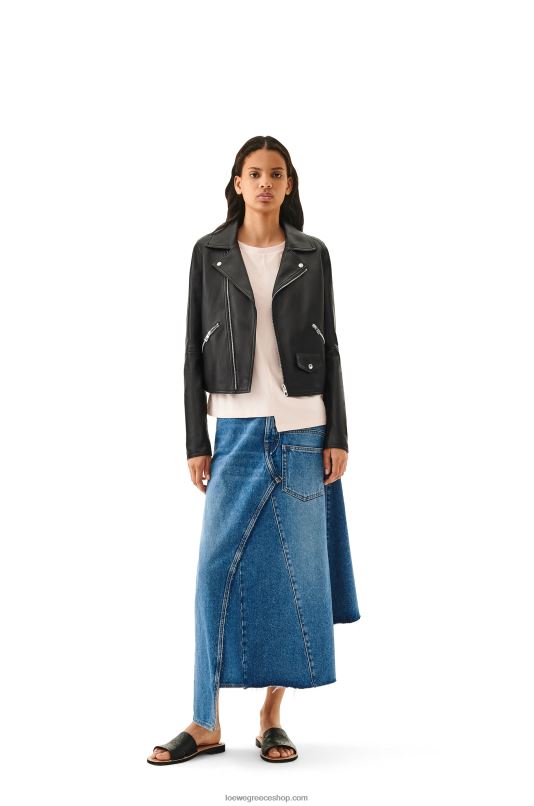 Loewe γυναίκες Biker jacket από δέρμα αρνιού νάπα RZR0J1138 μαύρος