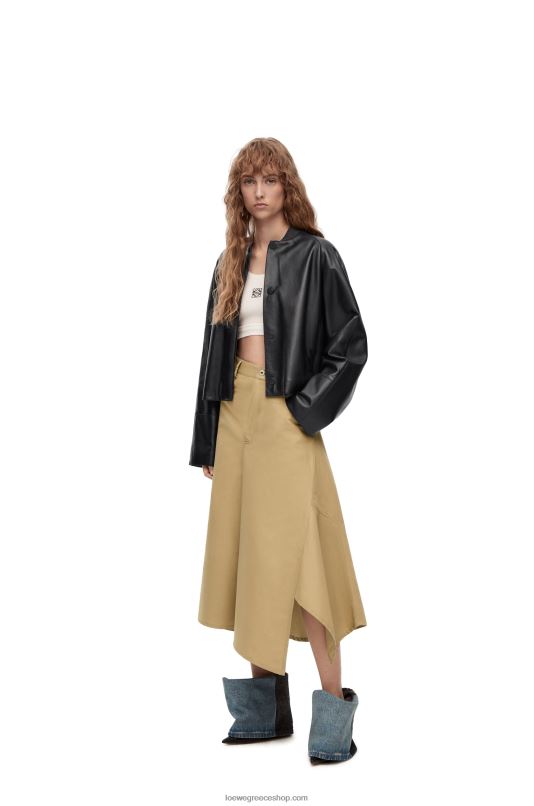 Loewe γυναίκες σακάκι με κουμπί σε νάπα RZR0J1120 μαύρος