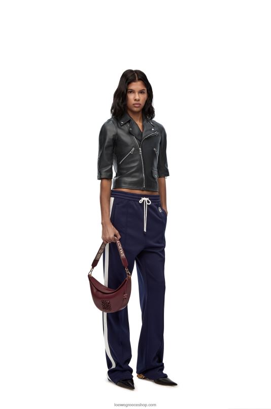 Loewe γυναίκες κοντό biker jacket σε νάπα RZR0J1116 μαύρος