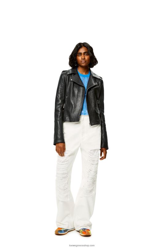 Loewe γυναίκες biker jacket σε νάπα RZR0J1137 μαύρος