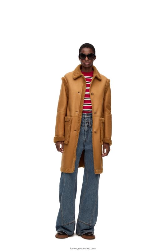 Loewe γυναίκες παλτό σε shearling RZR0J1122 είδος ζαχαροτού
