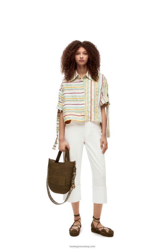 Loewe γυναίκες ψαράς γυρίζει τζιν σε τζιν RZR0J1173 άσπρο