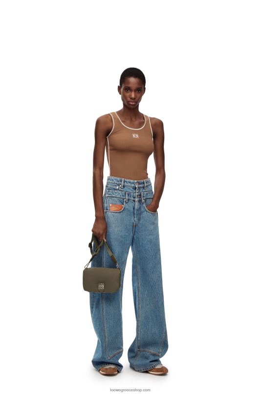 Loewe γυναίκες ψηλόμεσο τζιν σε τζιν RZR0J1202 mid blue denim