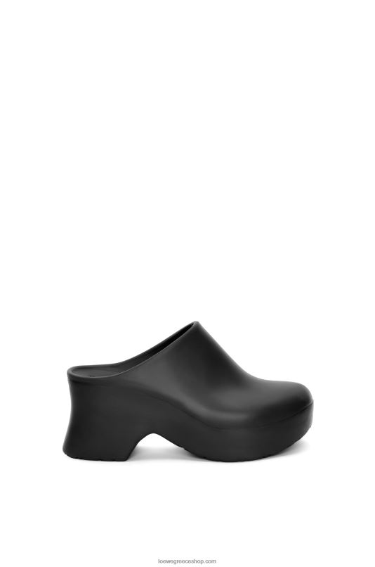 Loewe γυναίκες clog από αφρό terra σε ελαφρύ αφρώδες καουτσούκ RZR0J744 μαύρος
