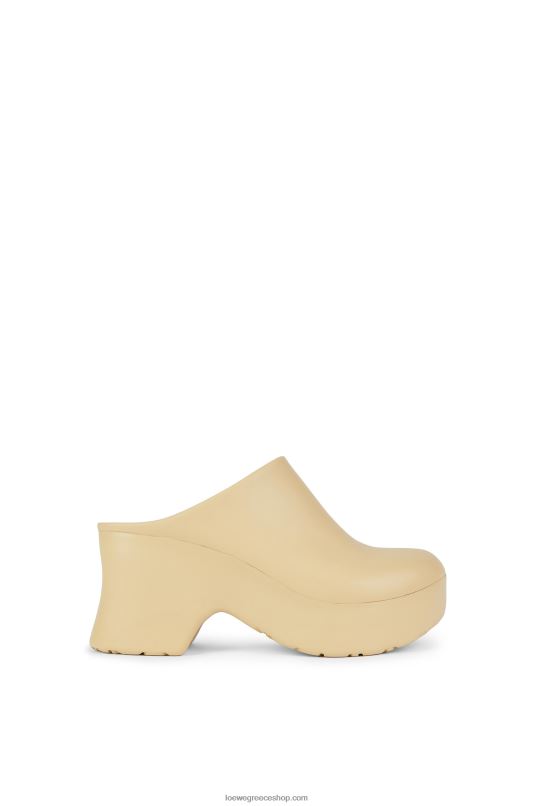 Loewe γυναίκες clog από αφρό terra σε ελαφρύ αφρώδες καουτσούκ RZR0J747 γάλα βρώμης