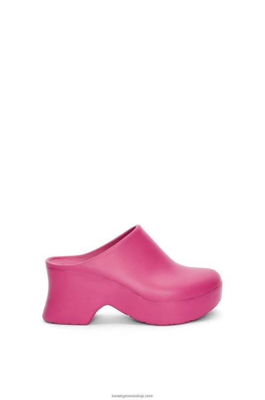 Loewe γυναίκες clog από αφρό terra σε ελαφρύ αφρώδες καουτσούκ RZR0J752 ροζ ορτένσια