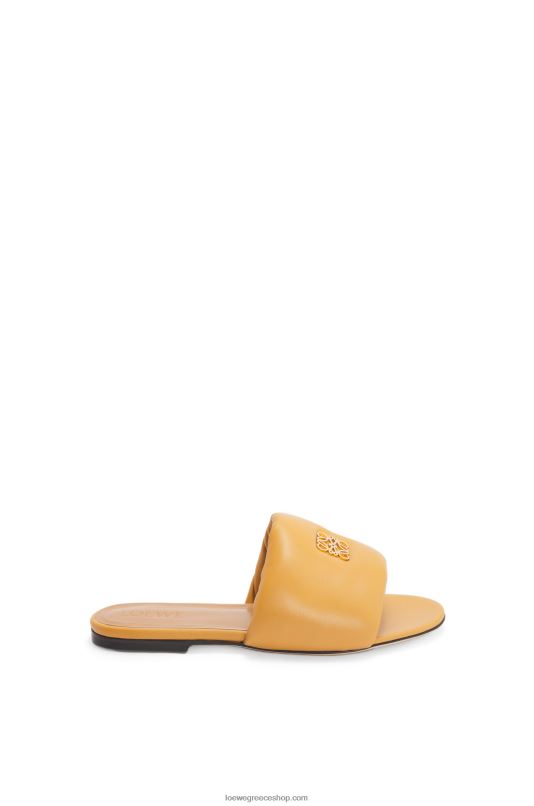 Loewe γυναίκες αναγραμματισμένη τσουλήθρα σε δέρμα αρνιού RZR0J684 έρημος