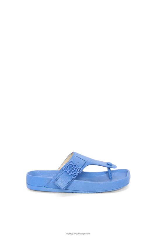 Loewe γυναίκες ease toe post σανδάλι σε δέρμα κατσίκας RZR0J680 ελαφρύ τζιν
