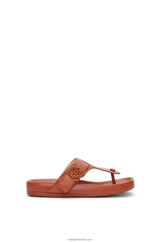 Loewe γυναίκες ease toe post σανδάλι σε δέρμα κατσίκας RZR0J722 βυρσοδέψω