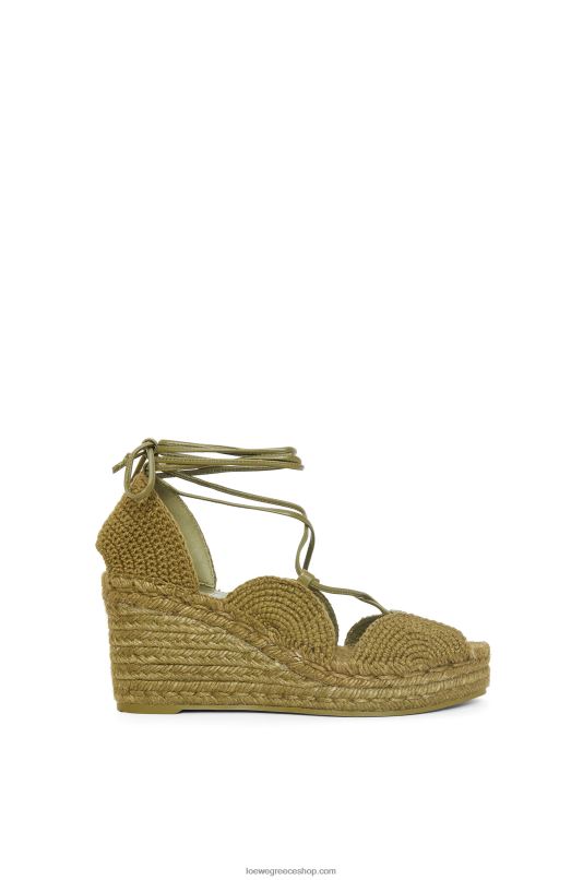 Loewe γυναίκες solar wedge εσπαντρίγια σε γιούτα RZR0J699 ελιά