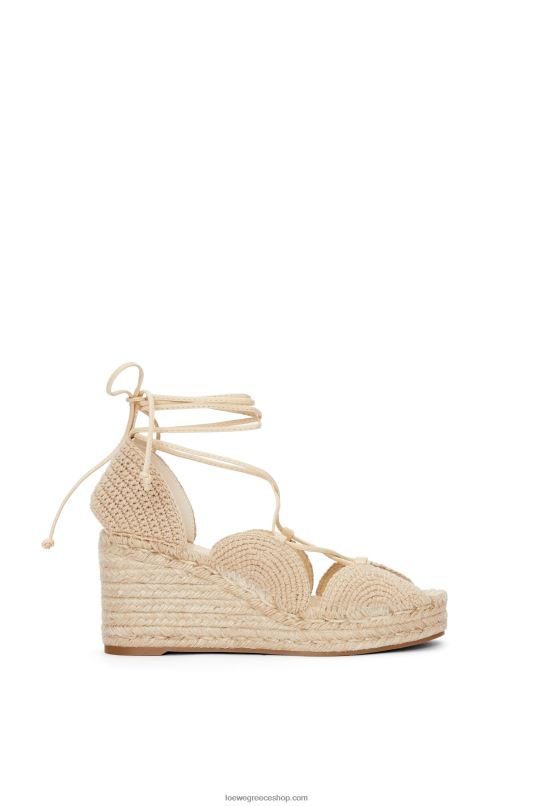 Loewe γυναίκες solar wedge εσπαντρίγια σε γιούτα RZR0J700 γάλα βρώμης
