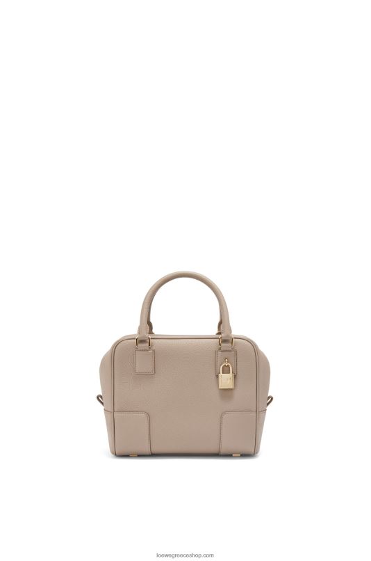 Loewe γυναίκες τετράγωνη τσάντα amazona 19 από δέρμα μοσχαριού με μαλακό κόκκο RZR0J155 άμμος