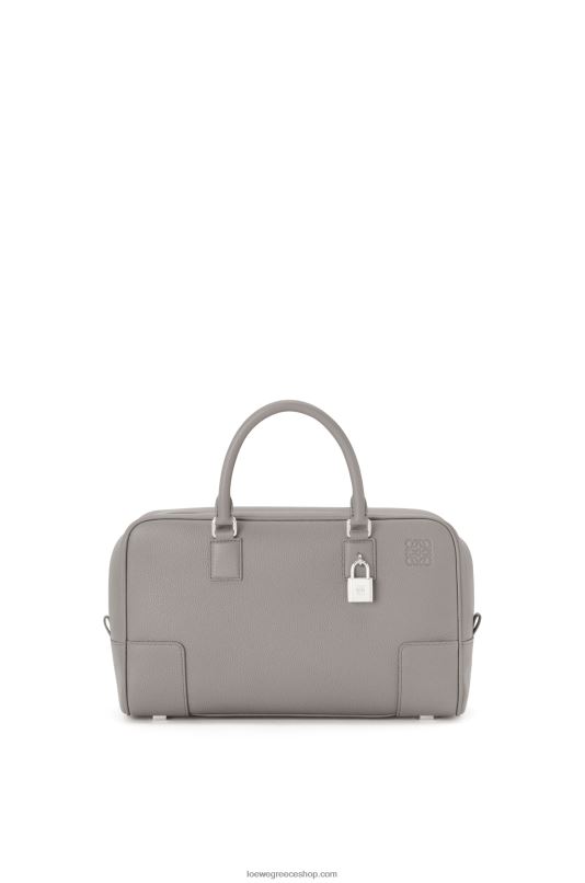 Loewe γυναίκες Σακούλα amazona 28 από δέρμα μοσχαριού με απαλούς κόκκους RZR0J134 μαργαριταρένιο γκρι