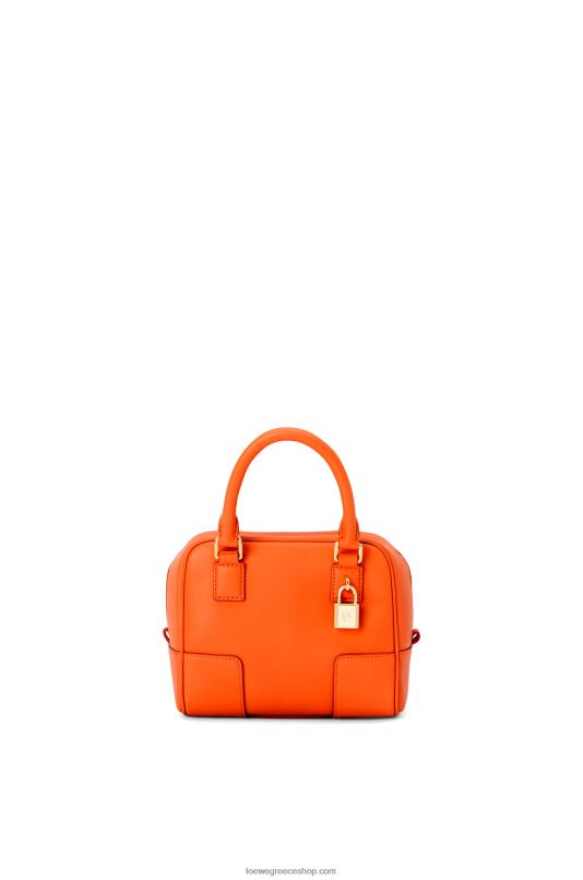 Loewe γυναίκες Αmazona 16 τετράγωνη τσάντα σε δέρμα μοσχαριού νάπα RZR0J145 πορτοκάλι