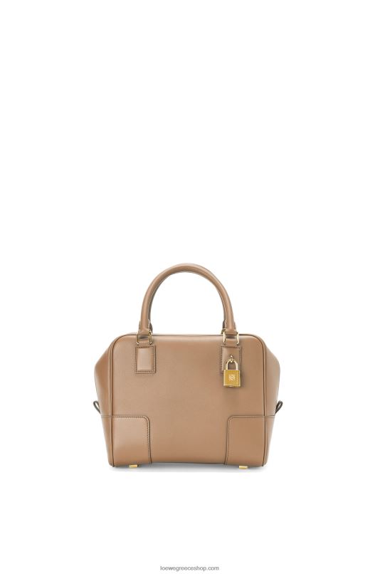 Loewe γυναίκες Αmazona 19 τετράγωνη τσάντα από δέρμα μοσχαριού νάπα RZR0J170 χρώμα μινκ