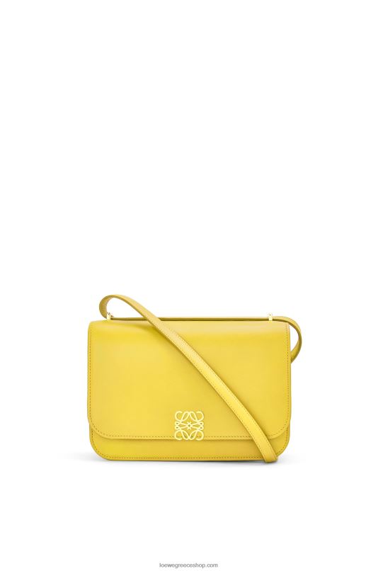 Loewe γυναίκες τσάντα goya σε μεταξωτό δέρμα μοσχαριού RZR0J302 κίτρινος