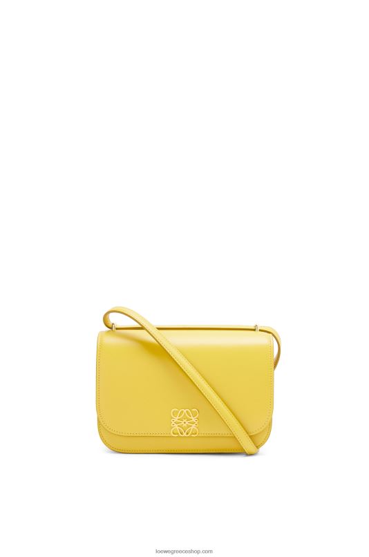 Loewe γυναίκες μικρή τσάντα goya από μεταξωτό δέρμα μοσχαριού RZR0J304 κίτρινος