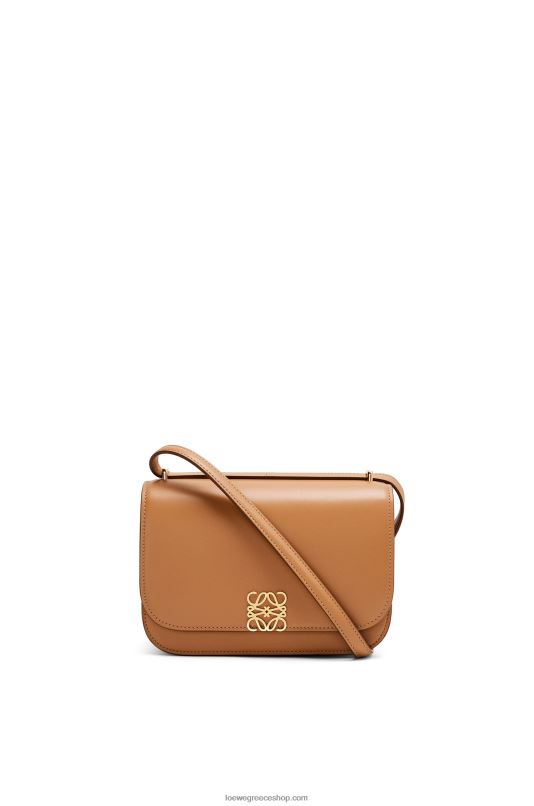 Loewe γυναίκες μικρή τσάντα goya από μεταξωτό δέρμα μοσχαριού RZR0J305 ζεστή έρημος