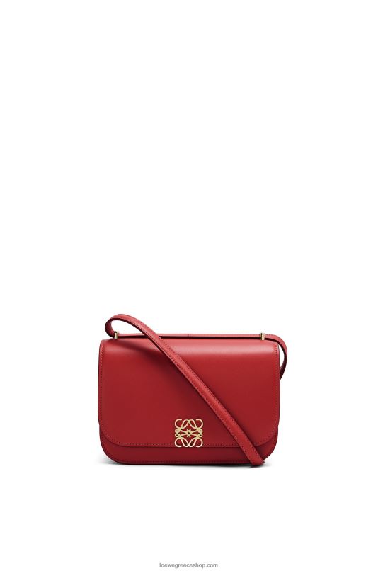 Loewe γυναίκες μικρή τσάντα goya από μεταξωτό δέρμα μοσχαριού RZR0J308 βαθύ κόκκινο