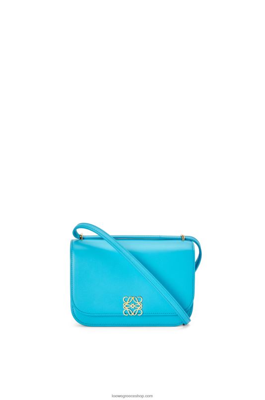 Loewe γυναίκες μικρή τσάντα goya από μεταξωτό δέρμα μοσχαριού RZR0J309 κυανό