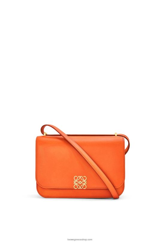 Loewe γυναίκες τσάντα goya σε μεταξωτό δέρμα μοσχαριού RZR0J494 πορτοκάλι