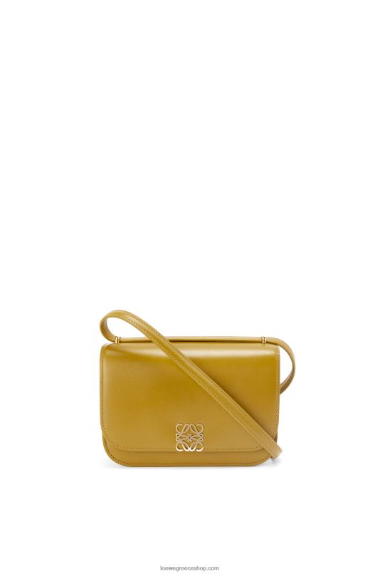 Loewe γυναίκες μικρή τσάντα goya από μεταξωτό δέρμα μοσχαριού RZR0J496 ώχρα