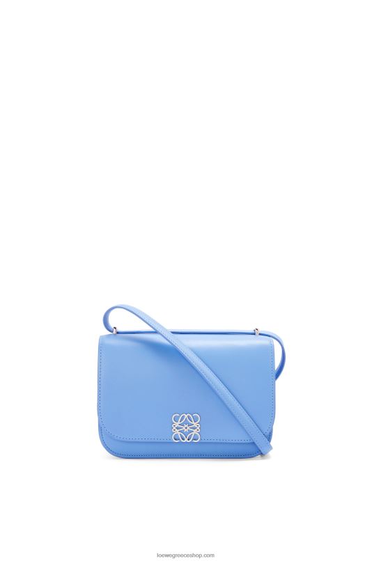 Loewe γυναίκες μικρή τσάντα goya από μεταξωτό δέρμα μοσχαριού RZR0J508 γαλάζιο γαλάζιο
