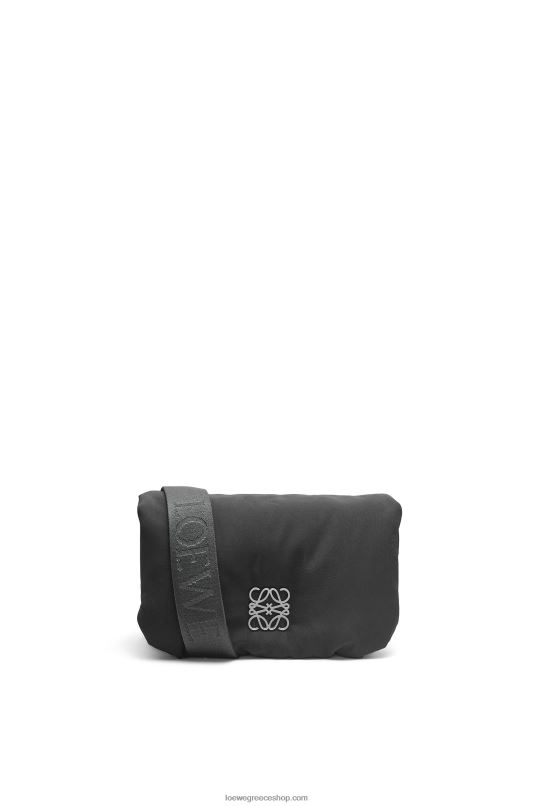 Loewe γυναίκες mini puffer goya τσάντα σε νάιλον RZR0J311 μαύρος