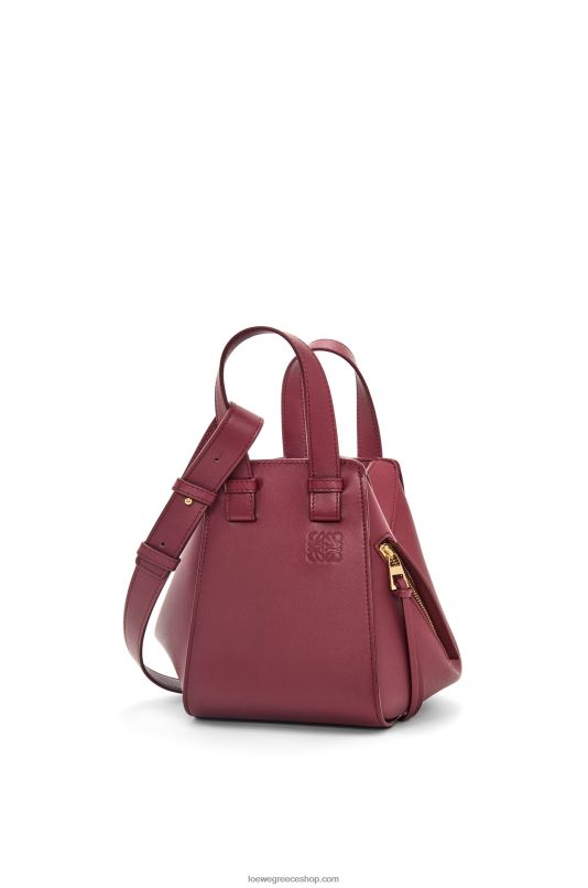 Loewe γυναίκες συμπαγής τσάντα αιώρας σε κλασικό δέρμα μοσχαριού RZR0J340 άγριο μούρο