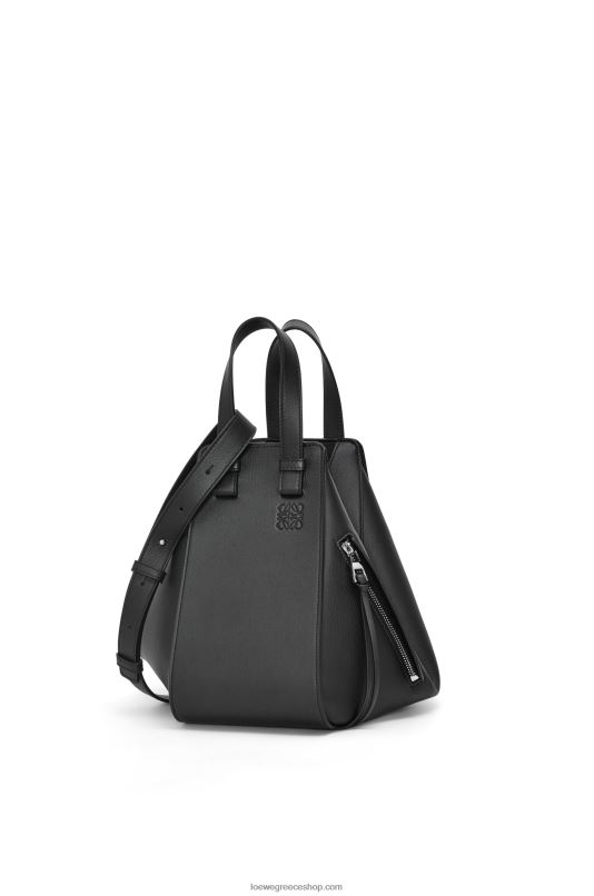 Loewe γυναίκες μικρή τσάντα αιώρα σε κλασικό δέρμα μοσχαριού RZR0J341 μαύρος