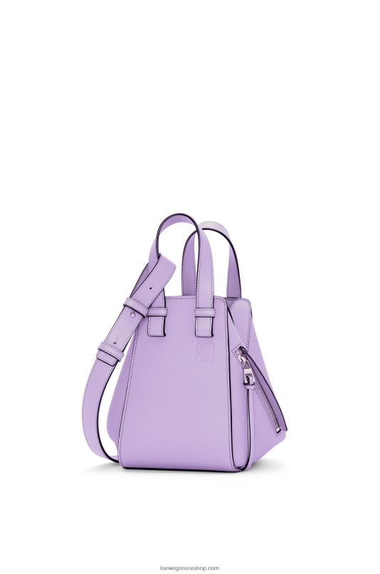 Loewe γυναίκες συμπαγής τσάντα αιώρας από δέρμα μοσχαριού με απαλούς κόκκους RZR0J406 ανοιχτό μοβ